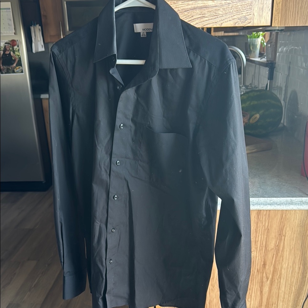 Modern Black Dress Shirt